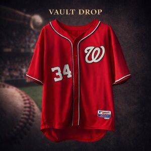 Washington Nationals Bryce Harper #34 Authentic Majestic Jersey 56
